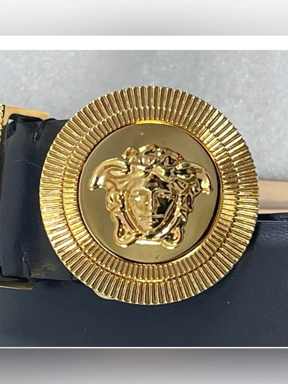 Versace Medusa black belt